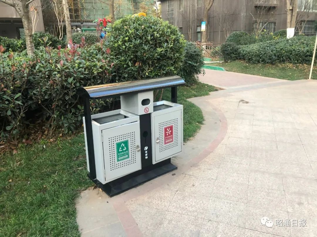 文明风向标丨垃圾桶换新小区环境变样