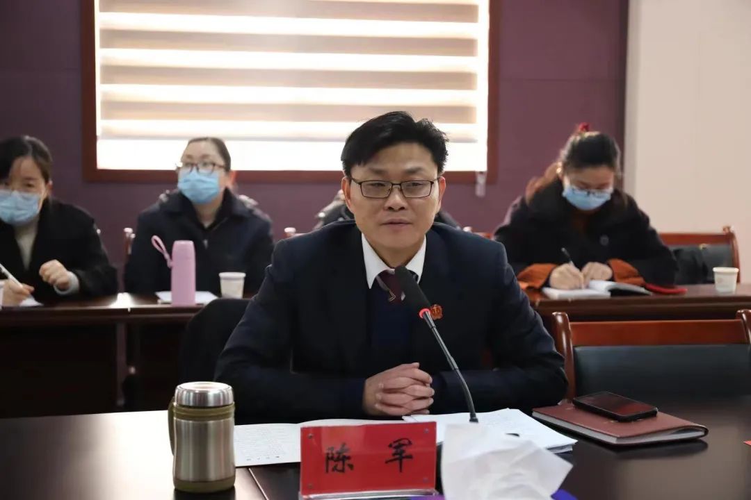 会上云梦法院党组书记,院长刘杨萍致辞,云梦,大悟法院作为条线管理