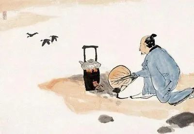 晚来天欲雪,能饮一杯无?绿蚁新醅酒,红泥小火炉.