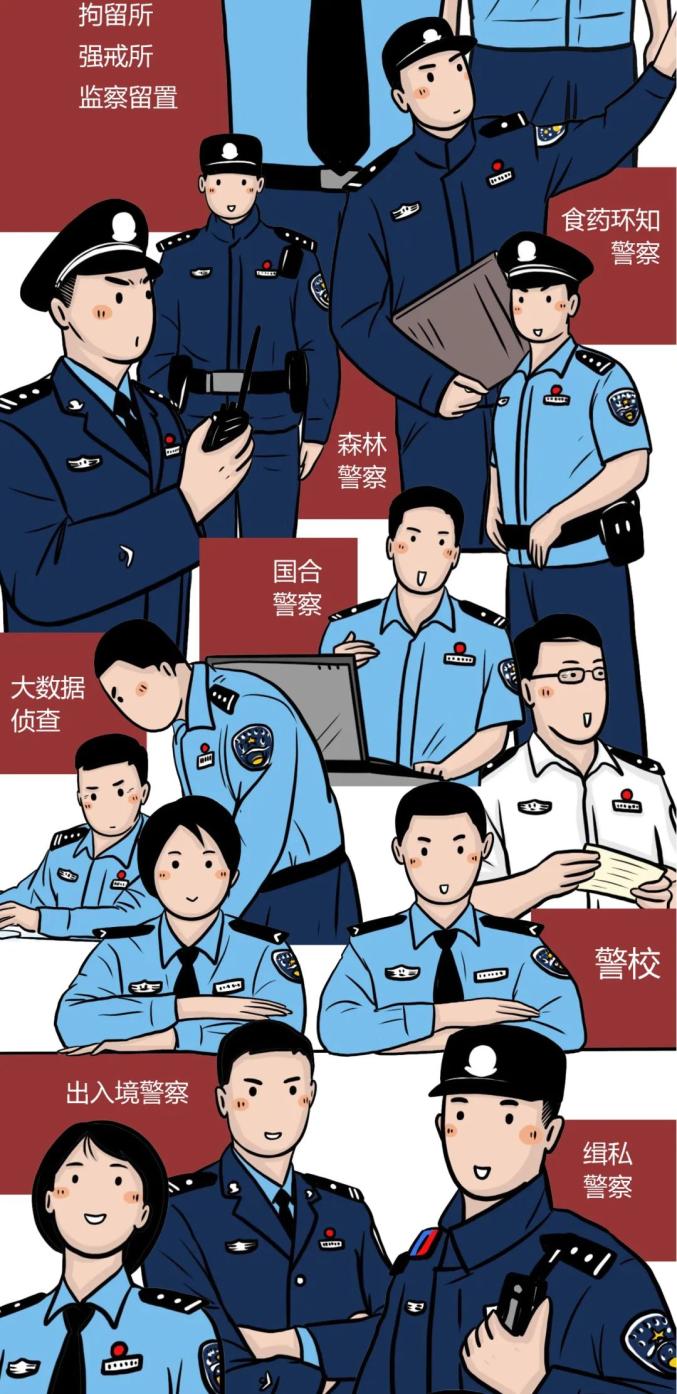 警种分类图片