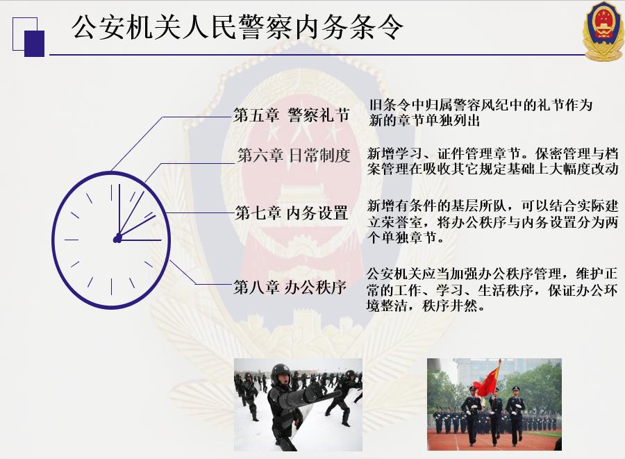 图文解读公安机关人民警察内务条令