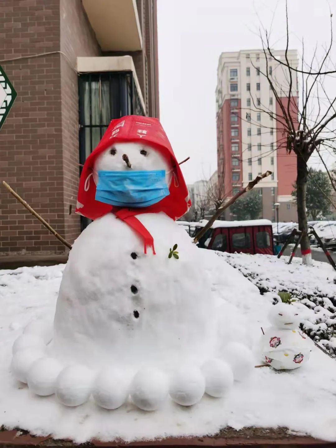 抗疫雪人图片大全图片