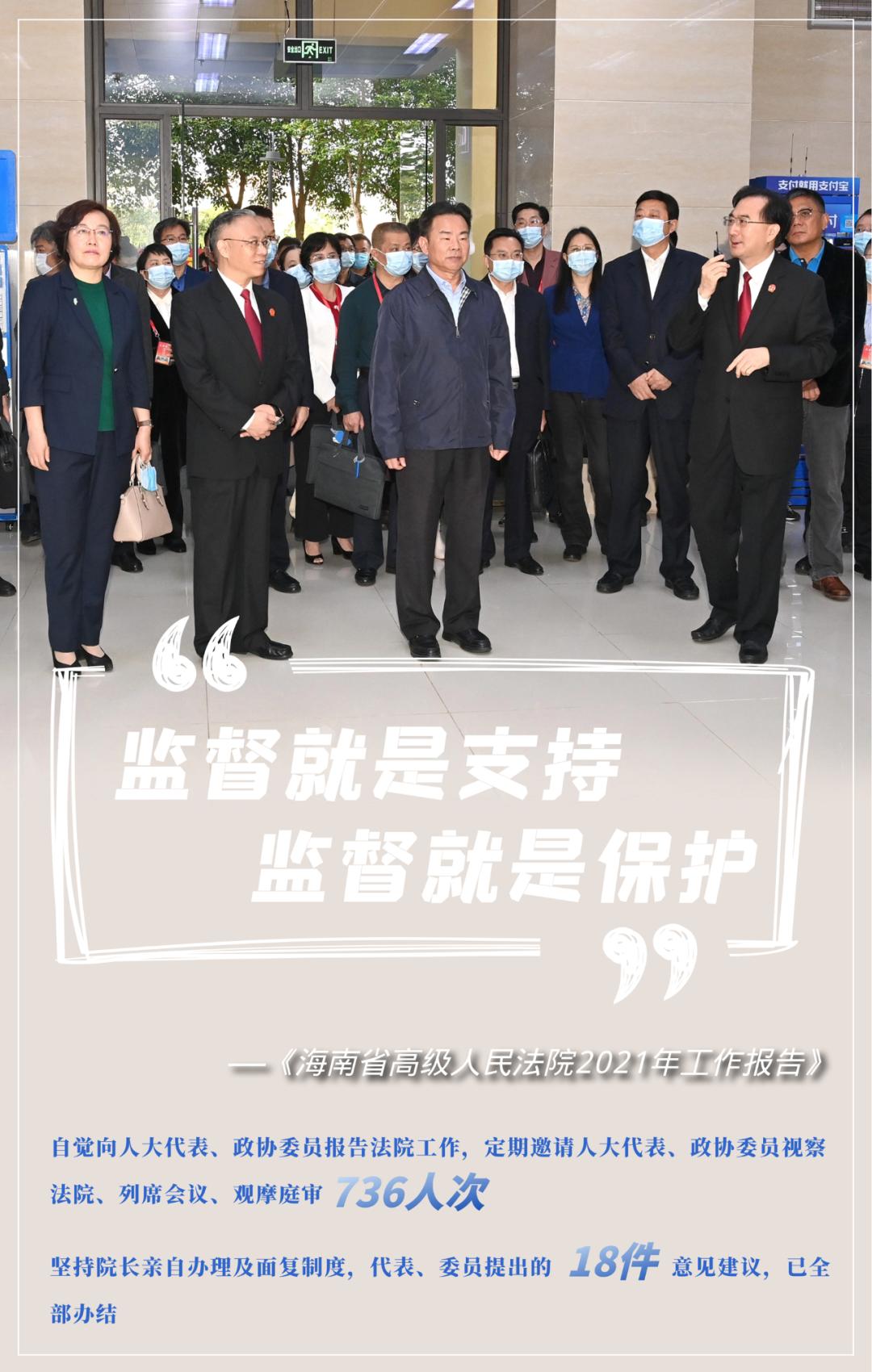 两会看法院丨十张海报带您速览2021年海南高院工作报告