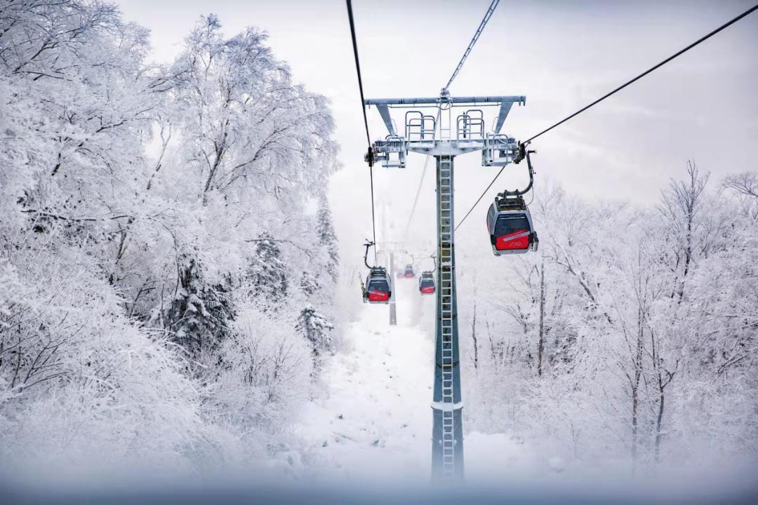 北大壶滑雪场索道图片