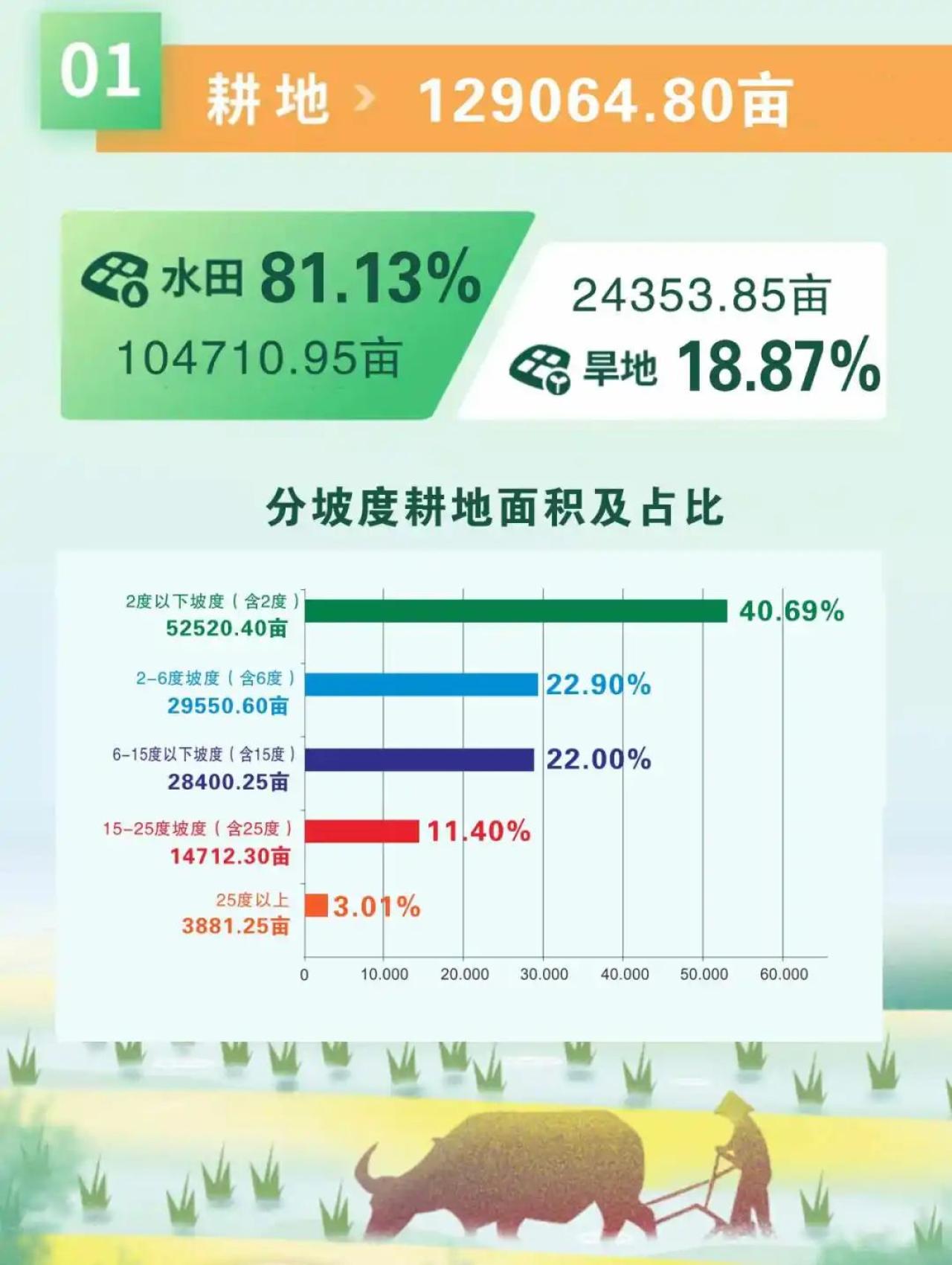 我县有多少耕地园地林地你知道吗三调来告诉你