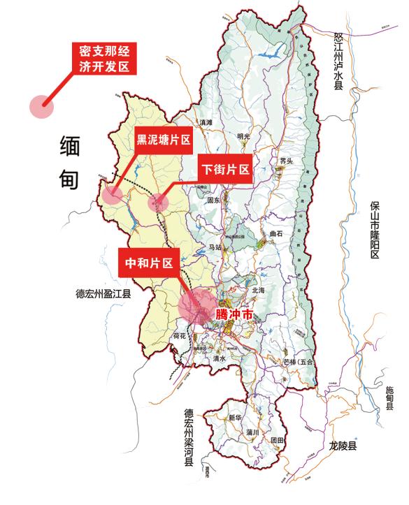 腾冲市行政区划图片