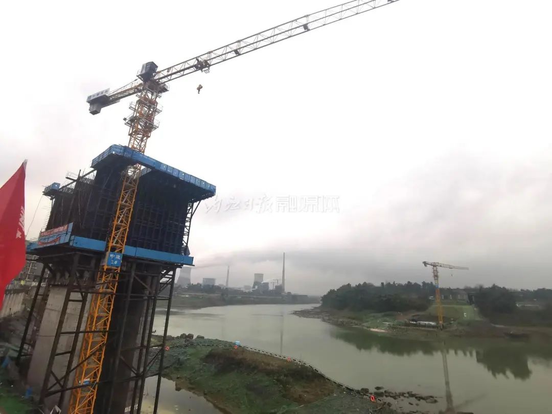 连通市中区东兴区内江水心坝大桥最新进展来了