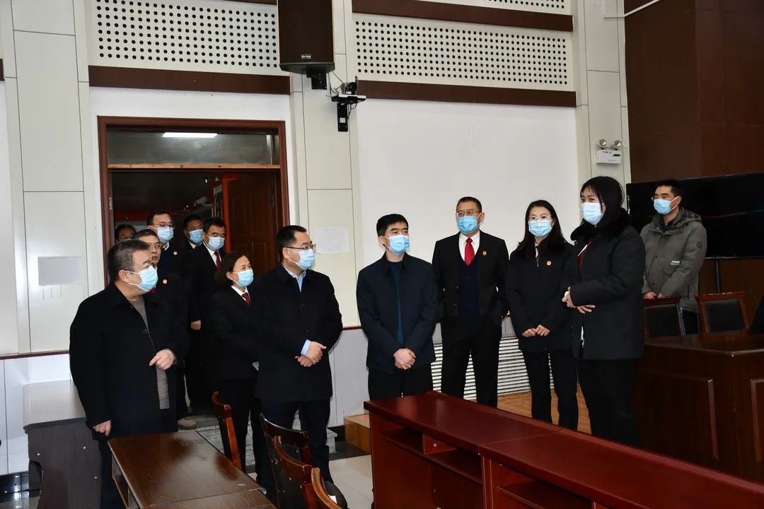 高唐县委常委政法委书记姜建国到法院调研指导工作