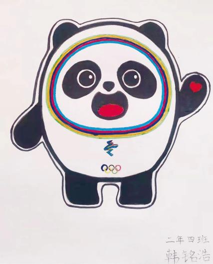 国宝熊猫冰墩墩的画像图片