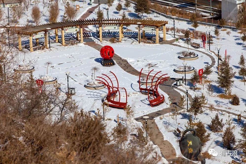 见雪见美古浪县城再现美颜