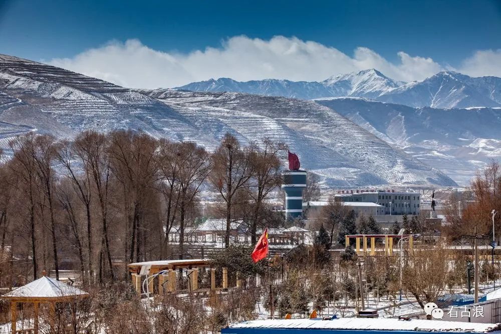 见雪见美古浪县城再现美颜