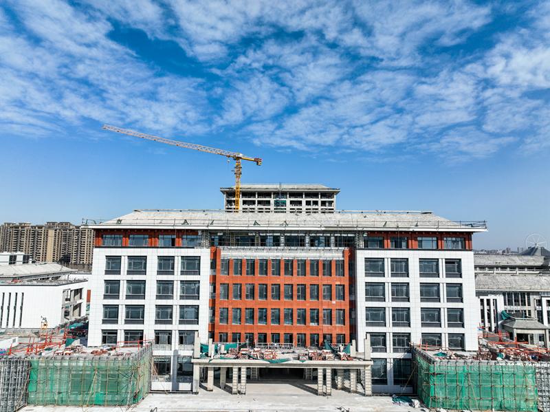 献礼党代会聊城市一校三馆初见雏形