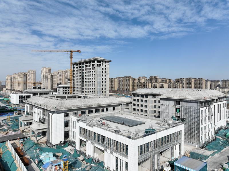 献礼党代会聊城市一校三馆初见雏形