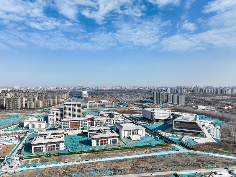 献礼党代会聊城市一校三馆初见雏形