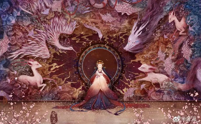 27岁小姐姐画神仙狐鬼爆红网友惊呼你是吃了什么仙丹