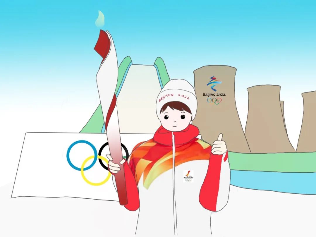冬奥会志愿者卡通图片