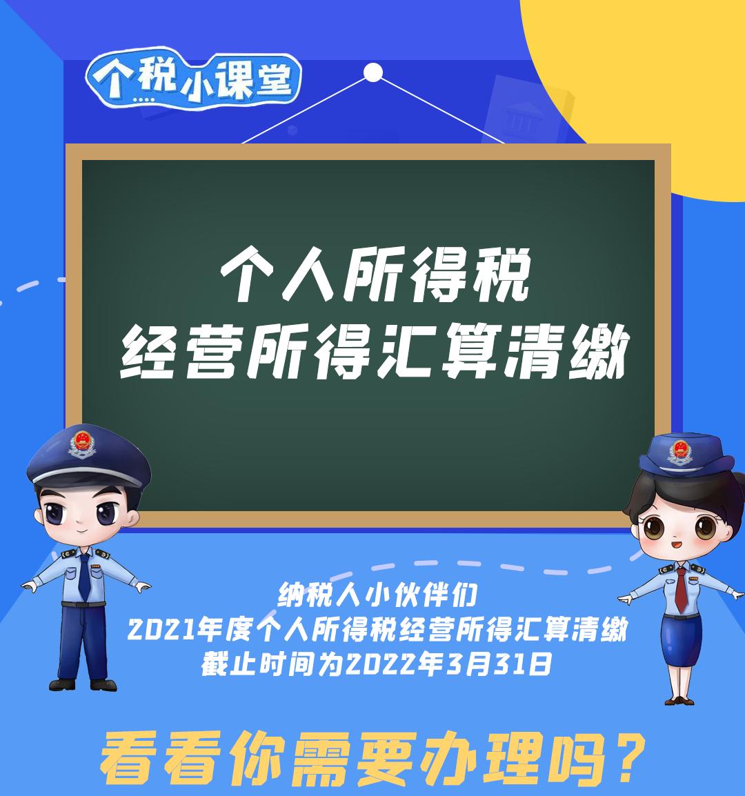 个税小课堂丨个人所得税经营所得汇算清缴的那些事儿