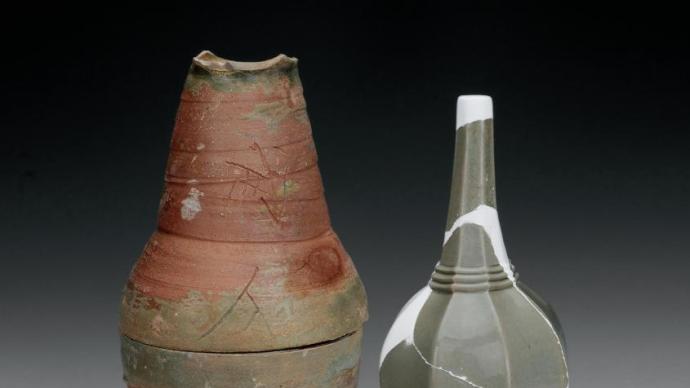 清風与平 秘色窯 青磁 花瓶 P354｜骨董店 のびる 古美術 骨董 和風建具 蔵戸 買取のご相談