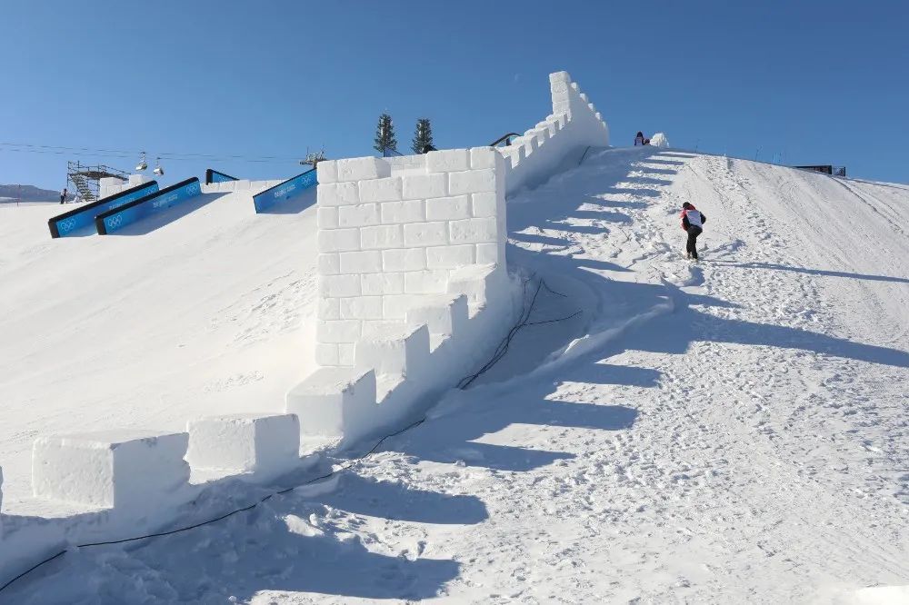 冬奧之城張家口賽區雪長城賽道展現中華文化魅力