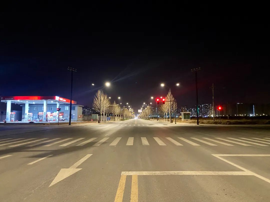 马路照片 夜景实拍图片