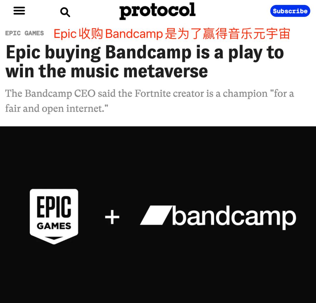 游戏公司收购Bandcamp思路，有钱途