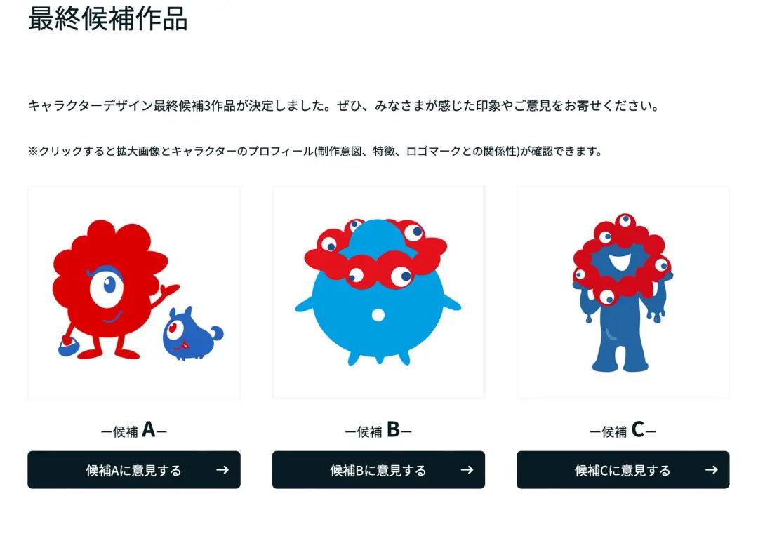 日本世博会吉祥物候选图片