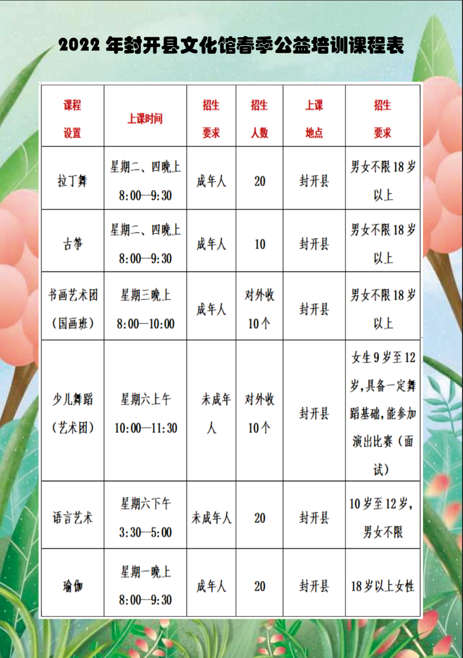 封開縣文化館05諮詢電話:0758-8395130微信公眾號查詢請關注