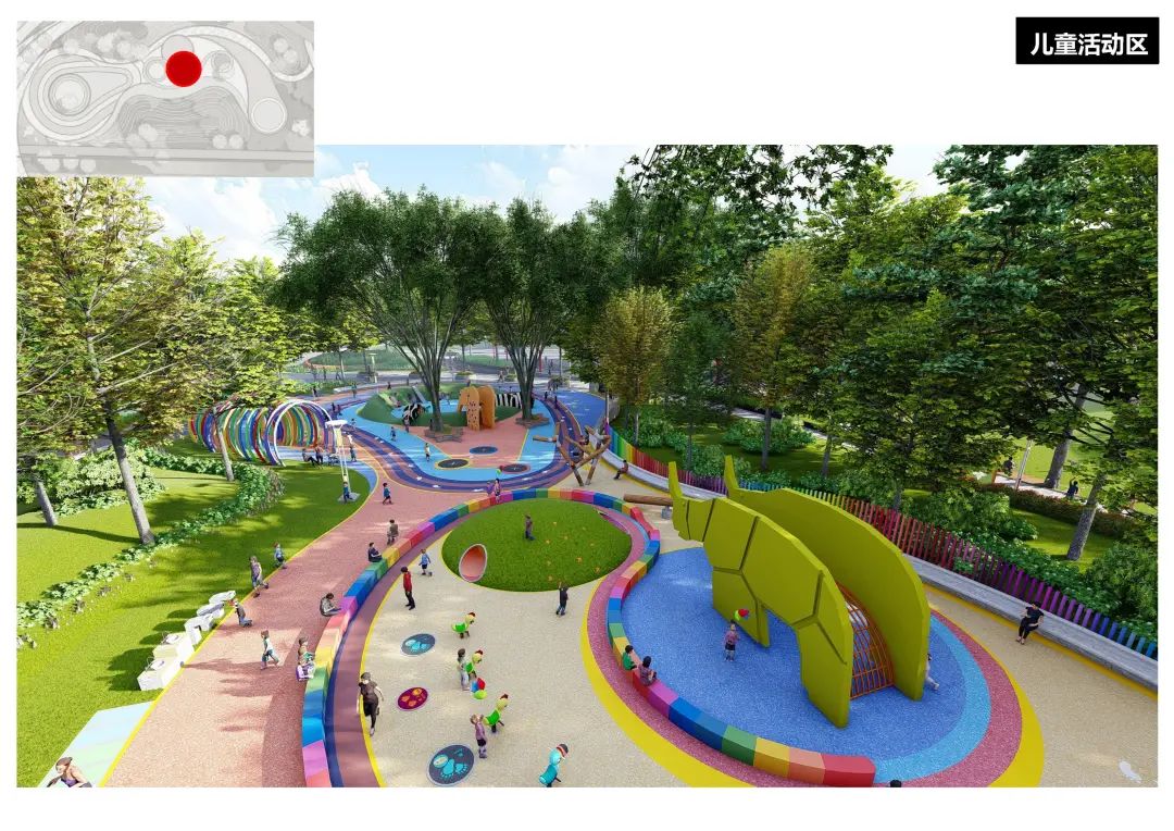 儿童活动区效果图犀浦体育中心将打造成一座运动型,休闲型,生态