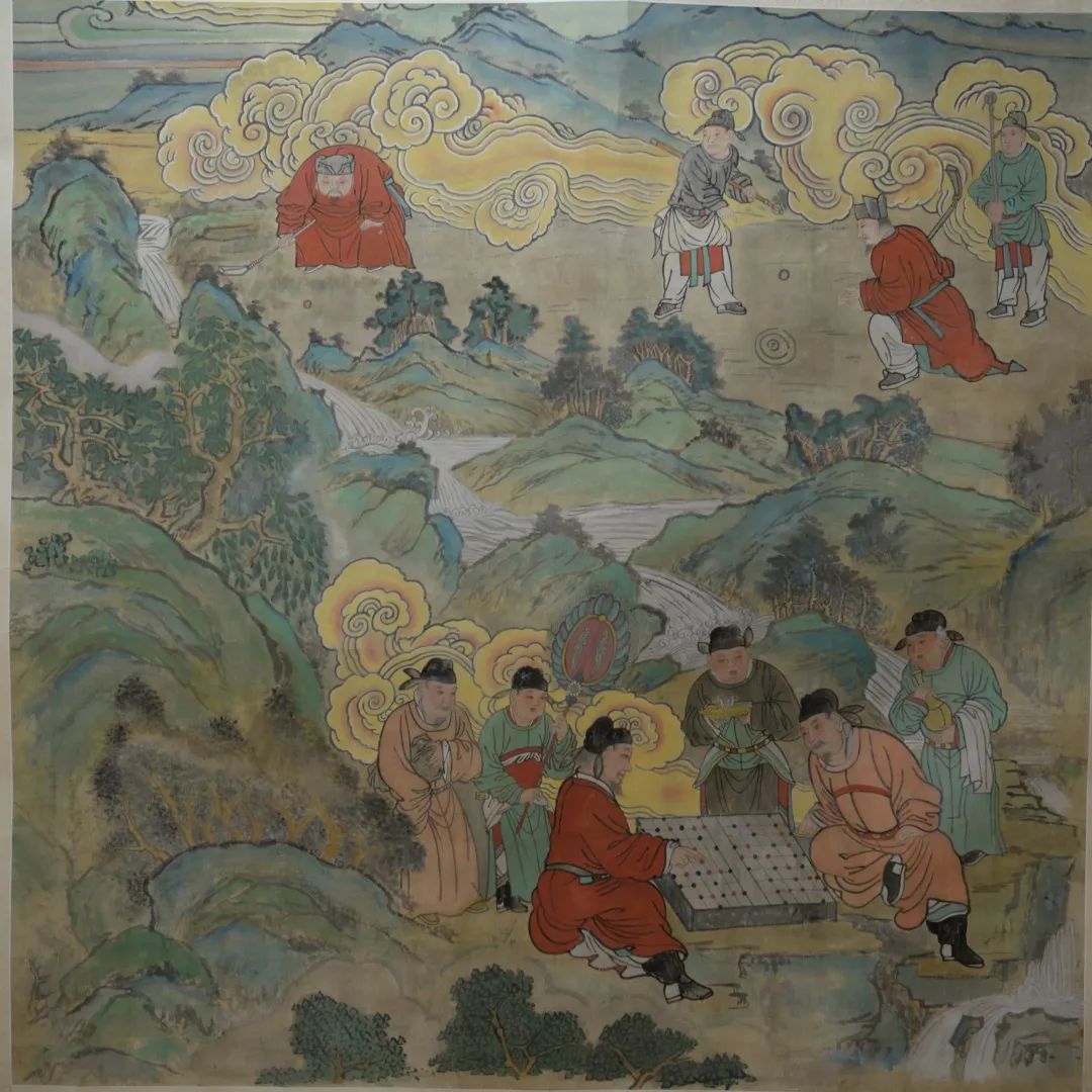 《打球下棋图》