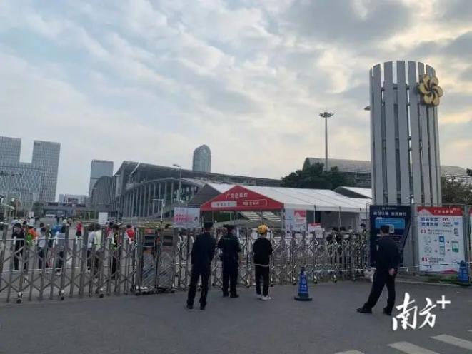 最新广交会展馆封闭现场直击