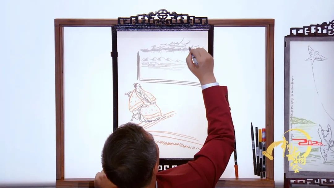 康震画画的笔是什么笔图片