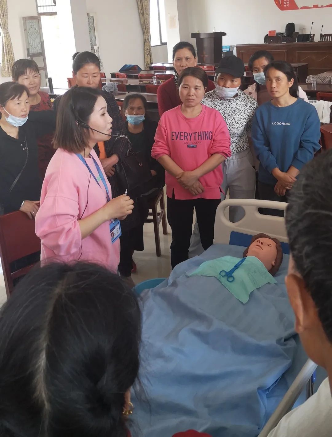 促就业送岗位蕲春县第一期湖北护工养老护理职业技能培训班开班啦