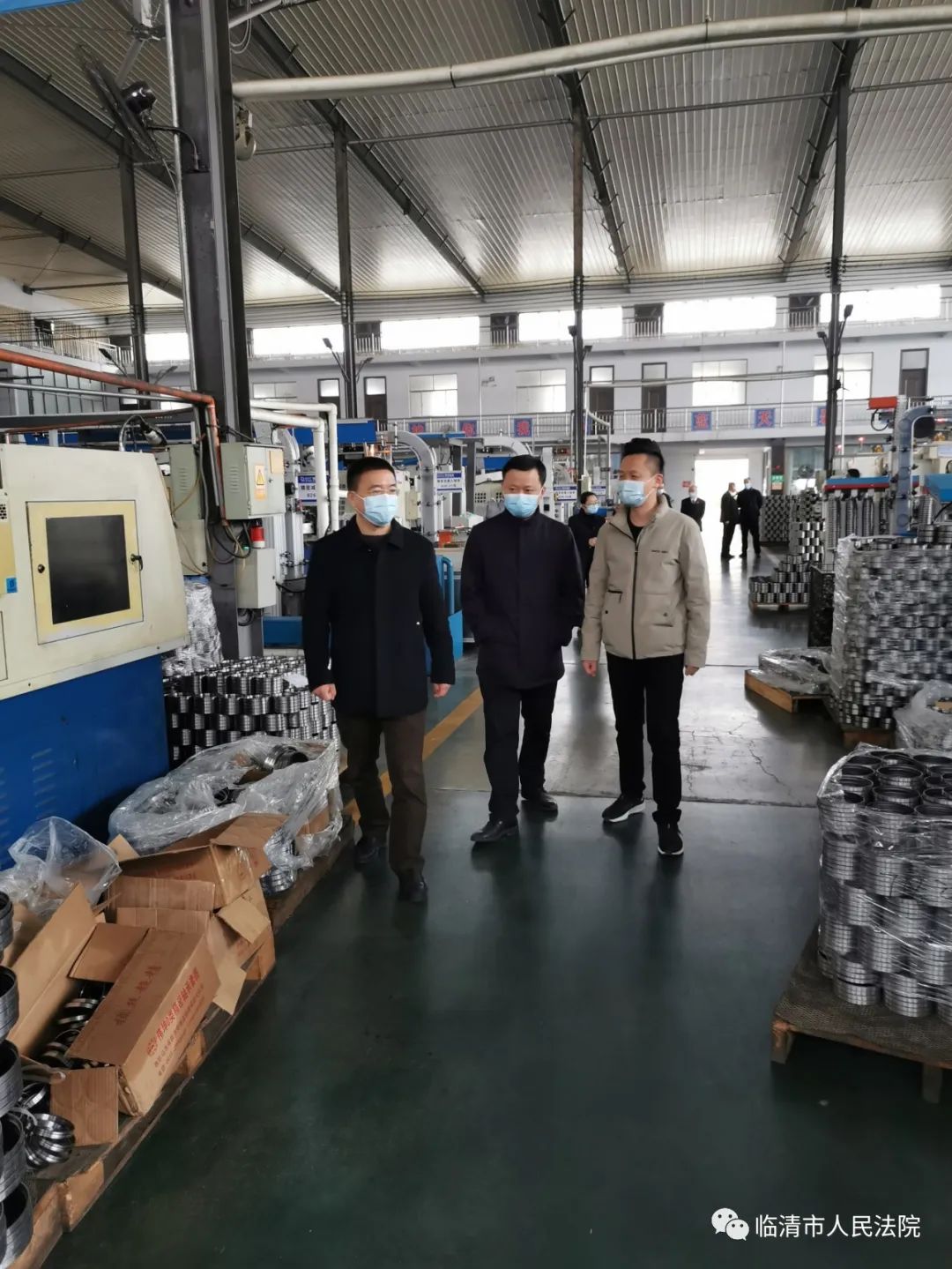 临清法院党组书记院长关淼深入烟店轴承企业走访调研