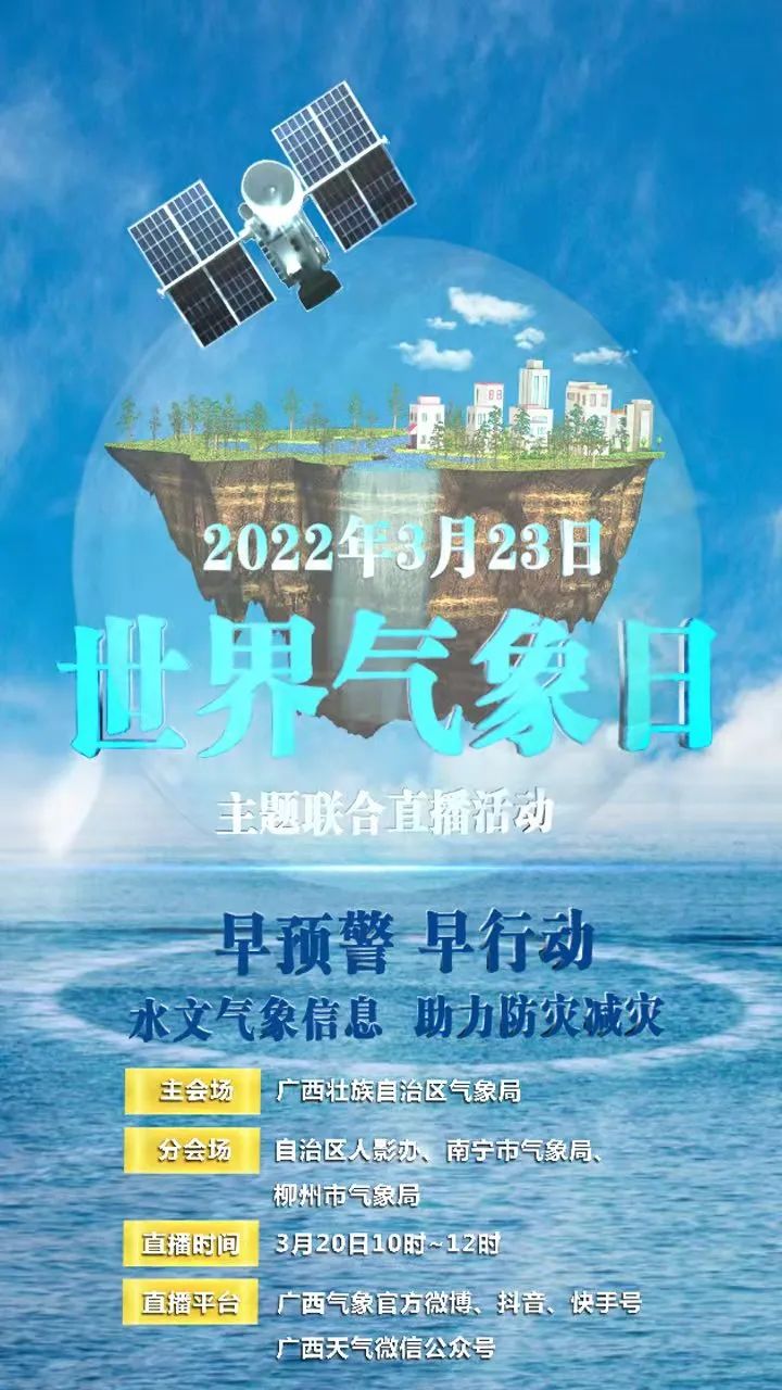 气象站:2022年世界气象日十一地联合直播"活动,讲述涠洲