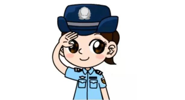 女警察照片卡通图片