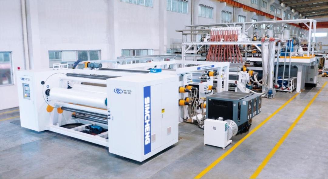 流延薄膜生产线智能隔音隔热玻璃夹层膜生产线数字化智能膜包装机器人