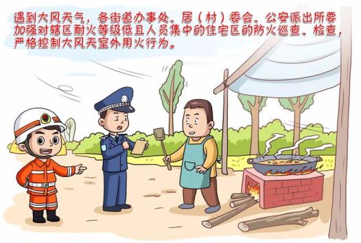 春节漫画防火图片