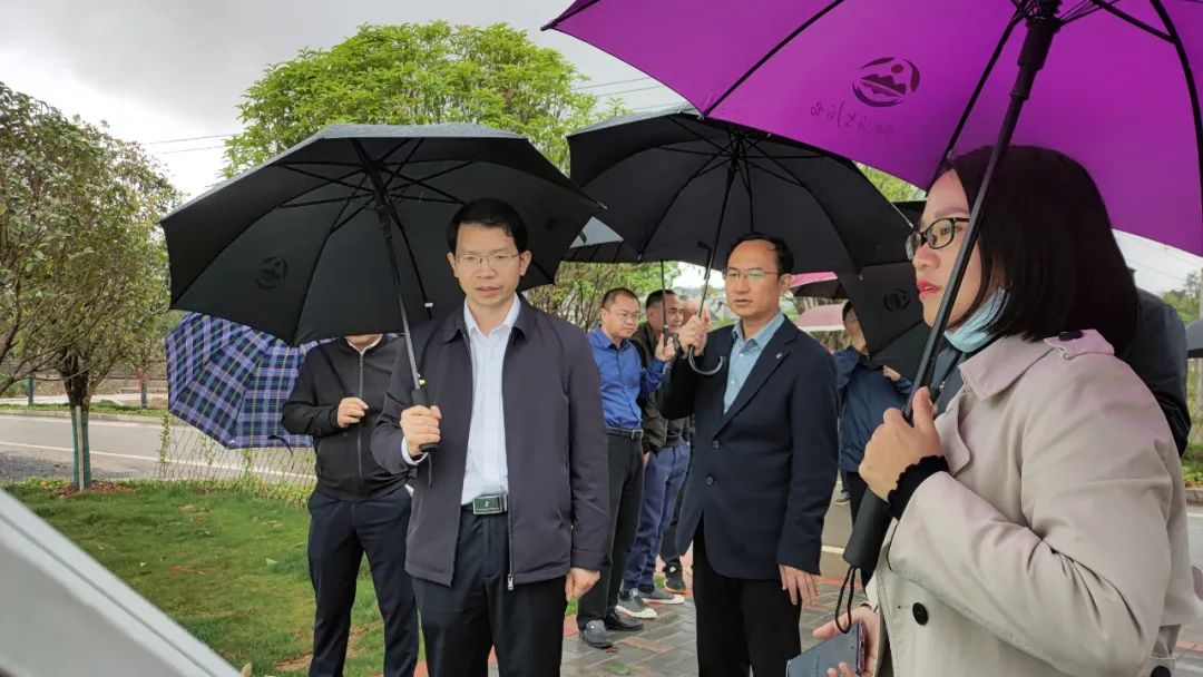 潘金城现场督导重点项目建设及国省道沿线环境整治工作