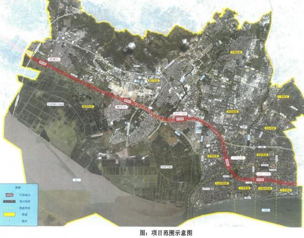 公示中粵東城際鐵路項目汕頭市金平段徵拆實施範圍涉及東方石炮臺等8