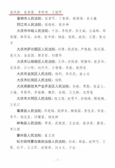 喜报点赞桦川法院9名法官上榜黑龙江法院办案质效优异法官名单