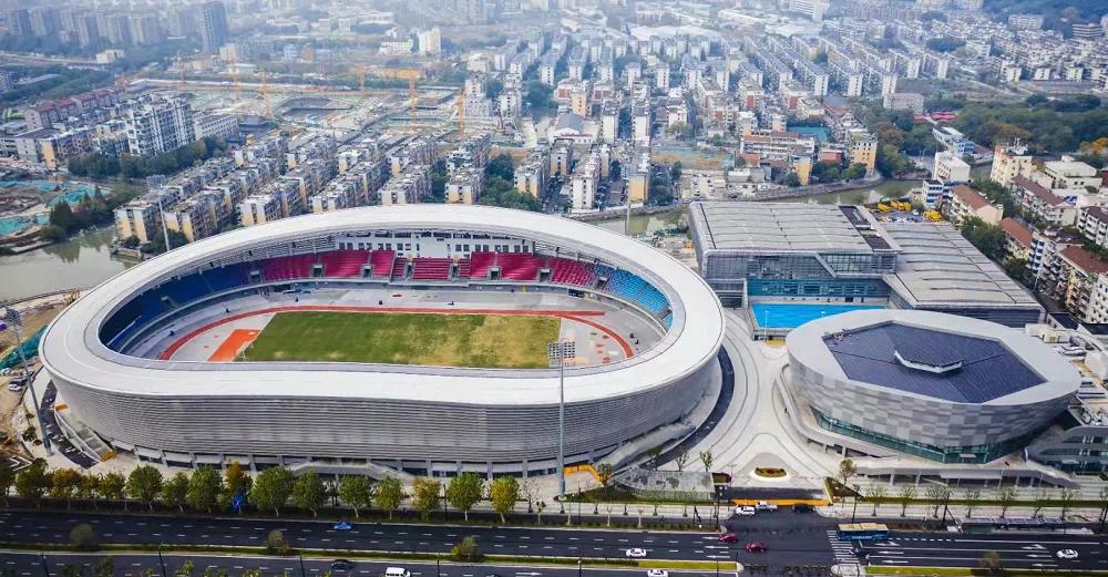 萧山体育中心体育场将于9月6日至21日承办亚运会足球小组赛的16场赛事
