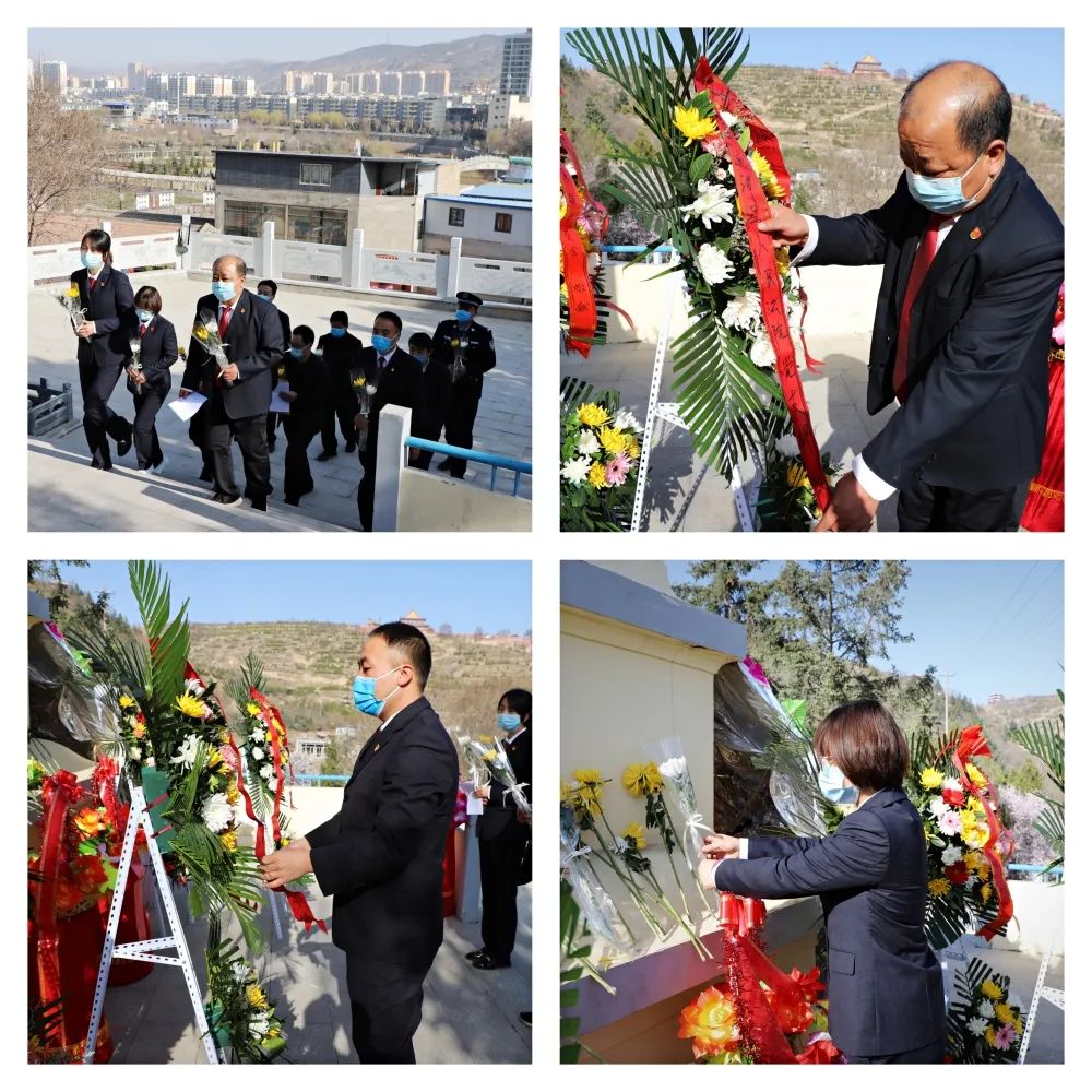 院党支部书记冯最明满怀感念向党员们讲述了王子元,甄富堂,张大旗,蒙