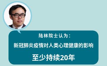 院士观点丨陆林院士认为新冠肺炎疫情对人类心理健康的影响至少持续20