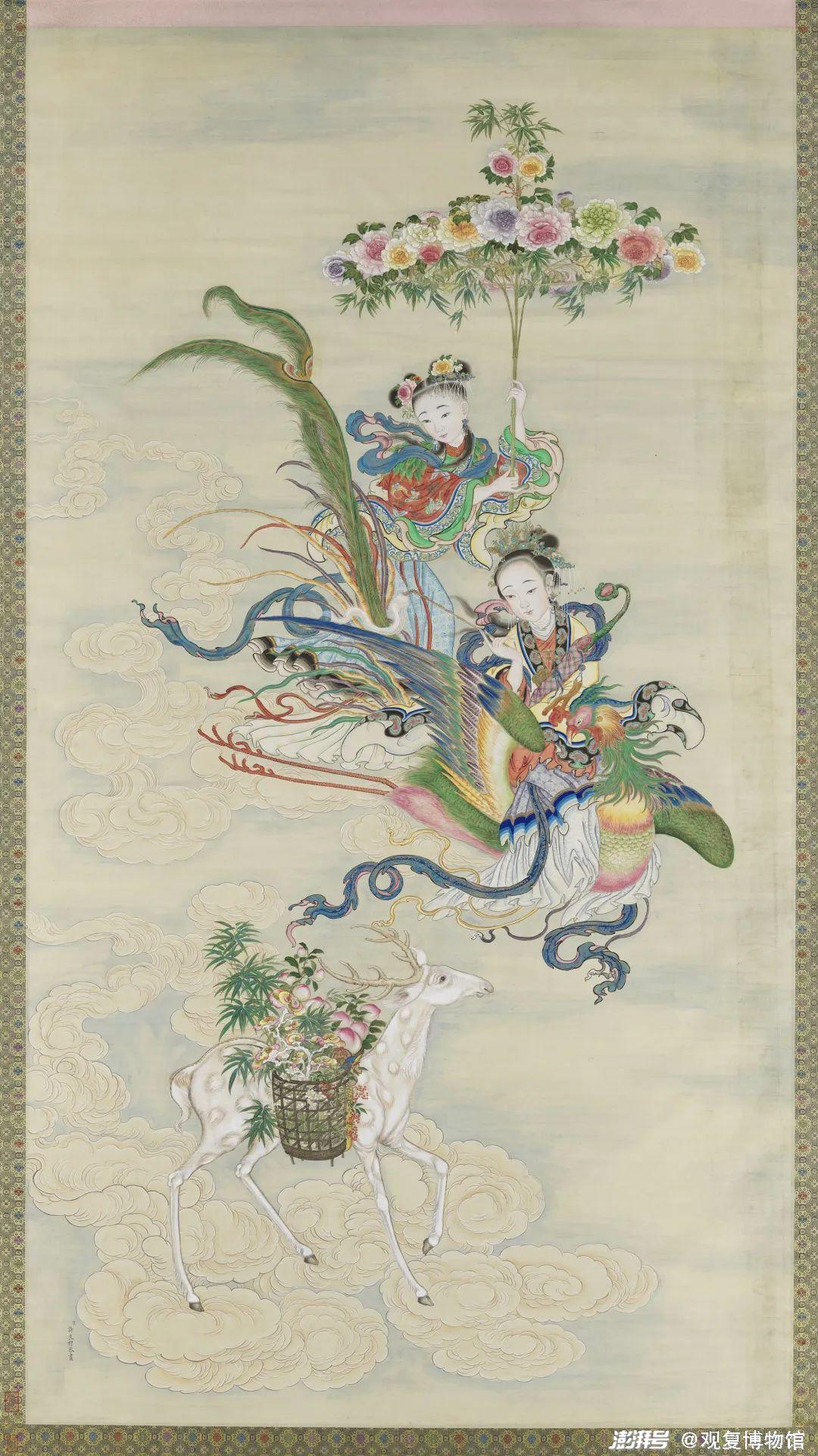 清 许良标《仙人图》台北故宫博物院藏&nbsp