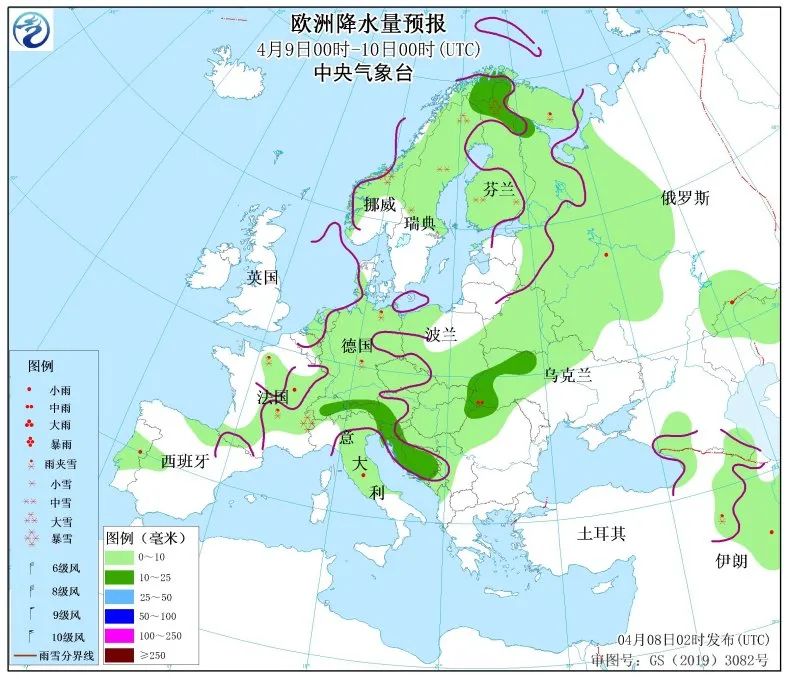 欧洲年降水量分布图图片