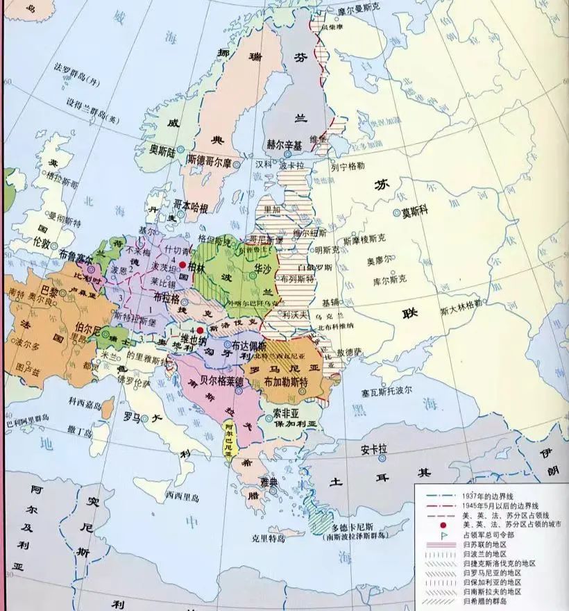 欧洲各国领土面积图片