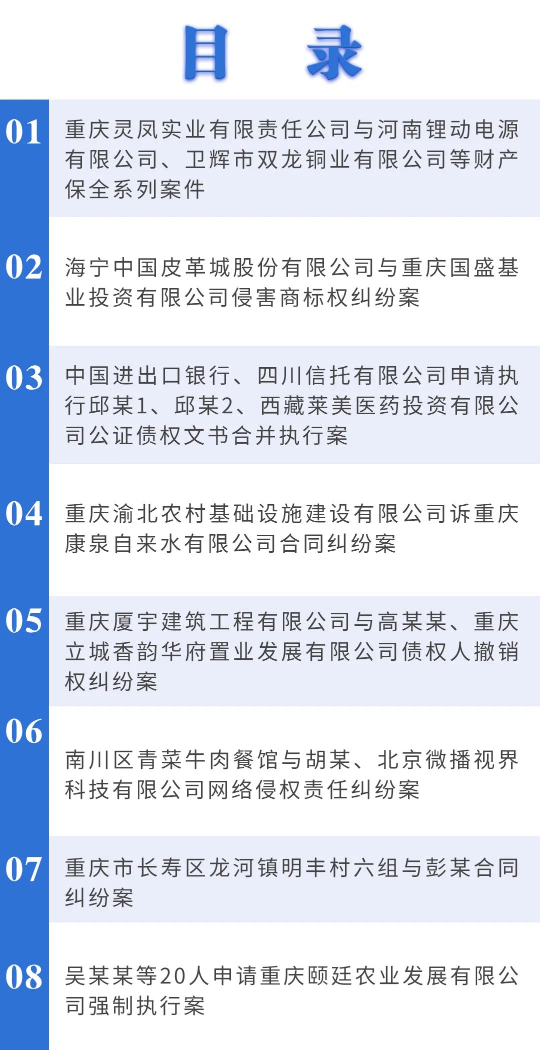 重庆高院通报“稳定经济大盘、稳住社会大局、保市场主体、保民生改善”典型案例_澎湃新闻The Paper
