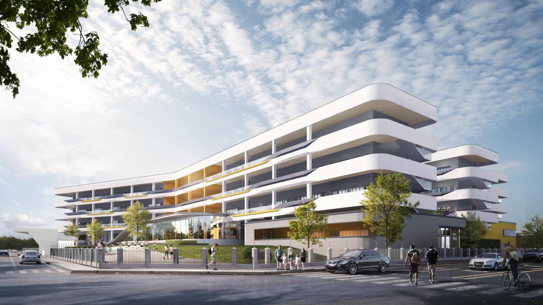 1080个学位成都未来科技城首所新建小学主体封顶