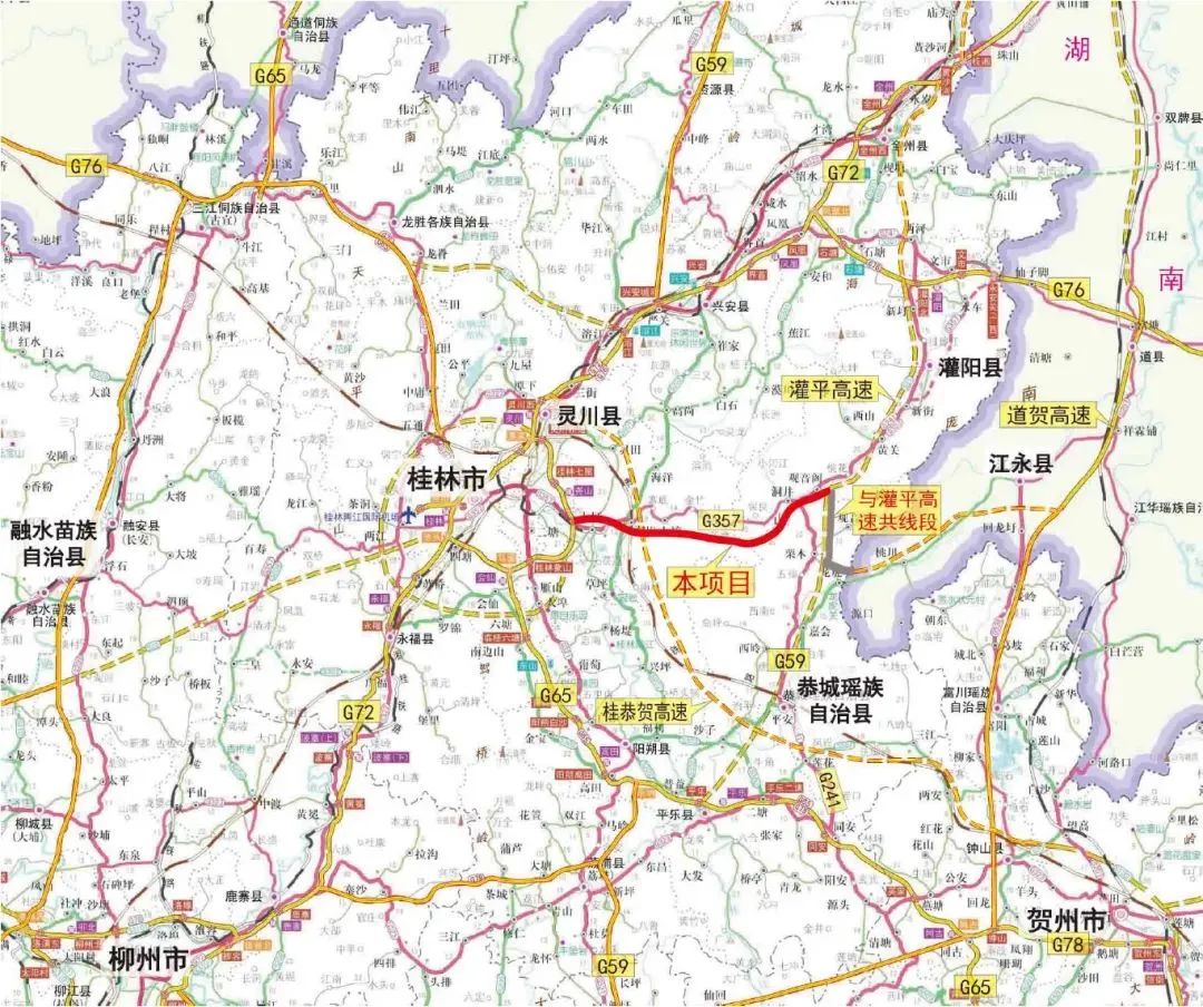 镇七高速线路图图片