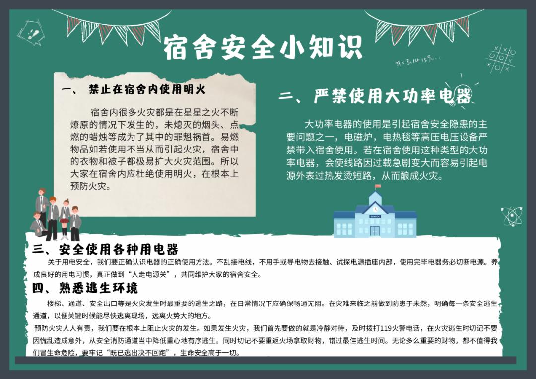 关于宿舍消防安全你必须知道的事
